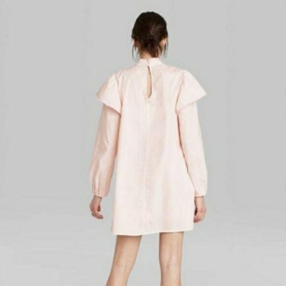 New wild fable Cottagecore High Neck Poplin Dress - Picture 5 of 5